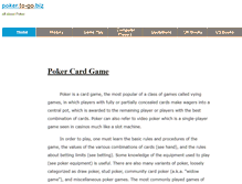 Tablet Screenshot of poker.to-go.biz